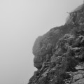über den Gipfeln jagen Nebelschwaden (aus: "der Watzmann ruft")